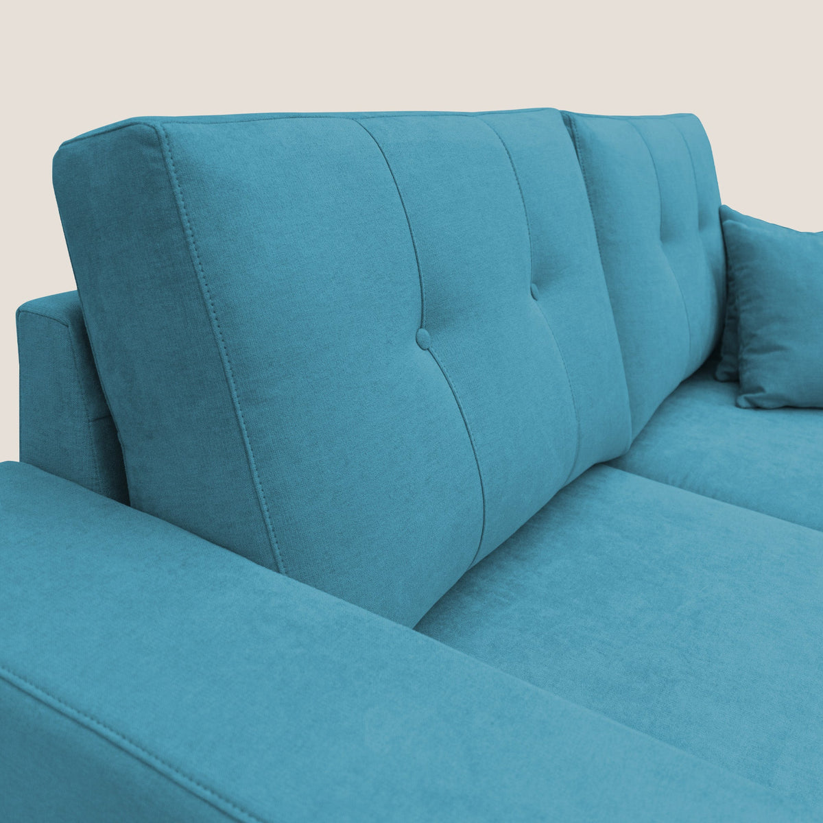 Giove divano in morbido tessuto impermeabile T02 azzurro - divitt.sbs