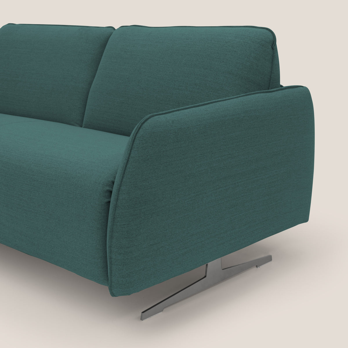 Texas Divano letto matrimoniale moderno in tessuto impermeabile T19 petrolio - divitt.sbs