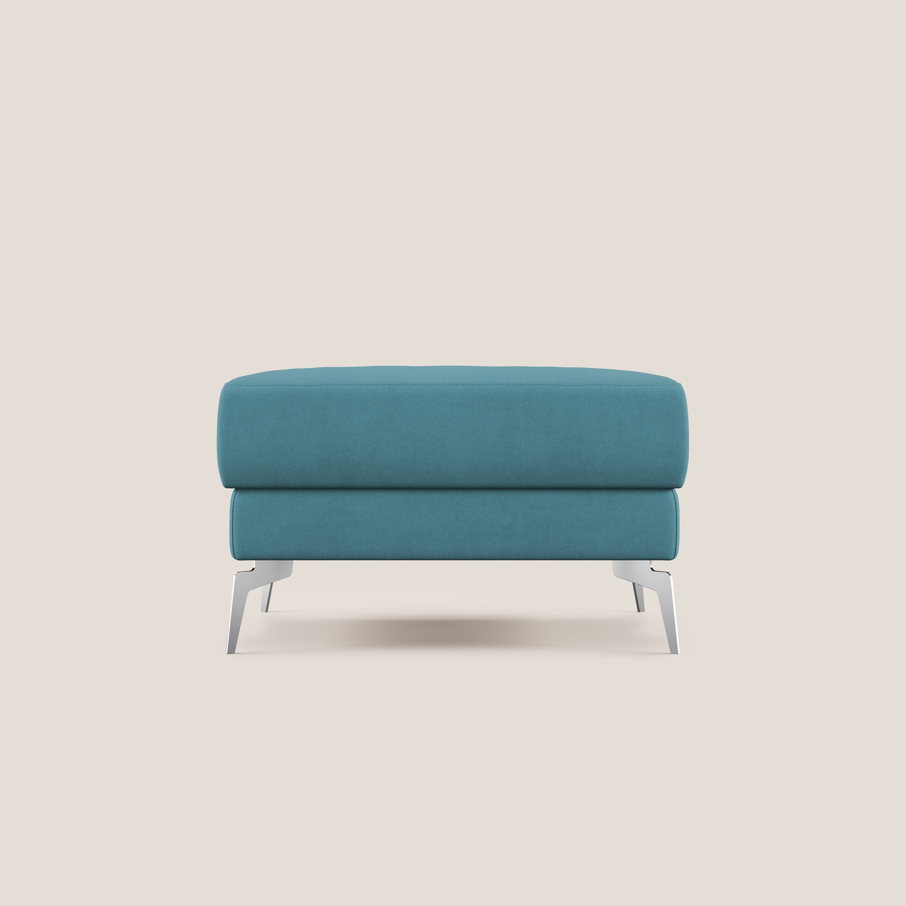 Star Pouf con piedini alti in tessuto impermeabile T02 azzurro - divitt.sbs