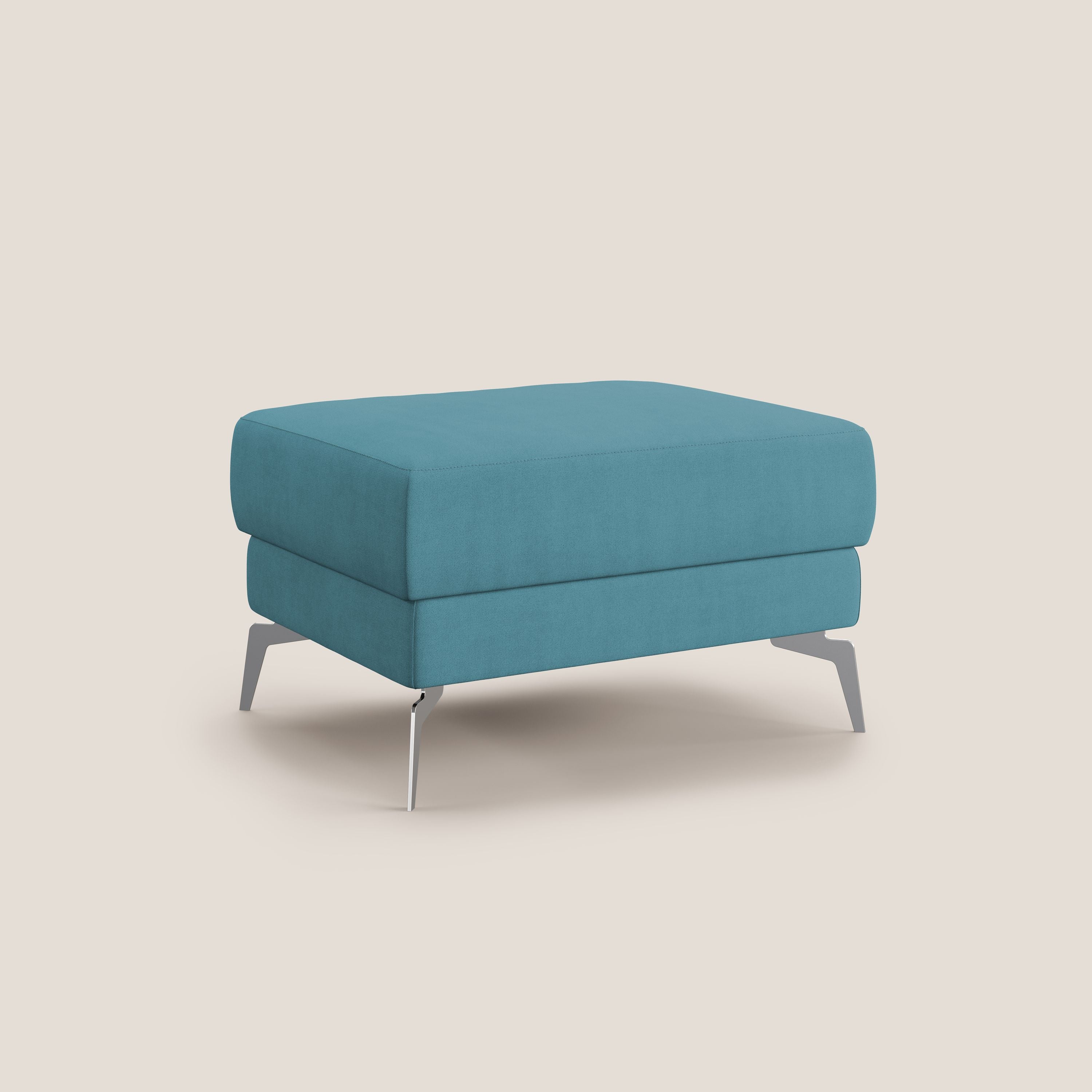 Star Pouf con piedini alti in tessuto impermeabile T02 azzurro - divitt.sbs