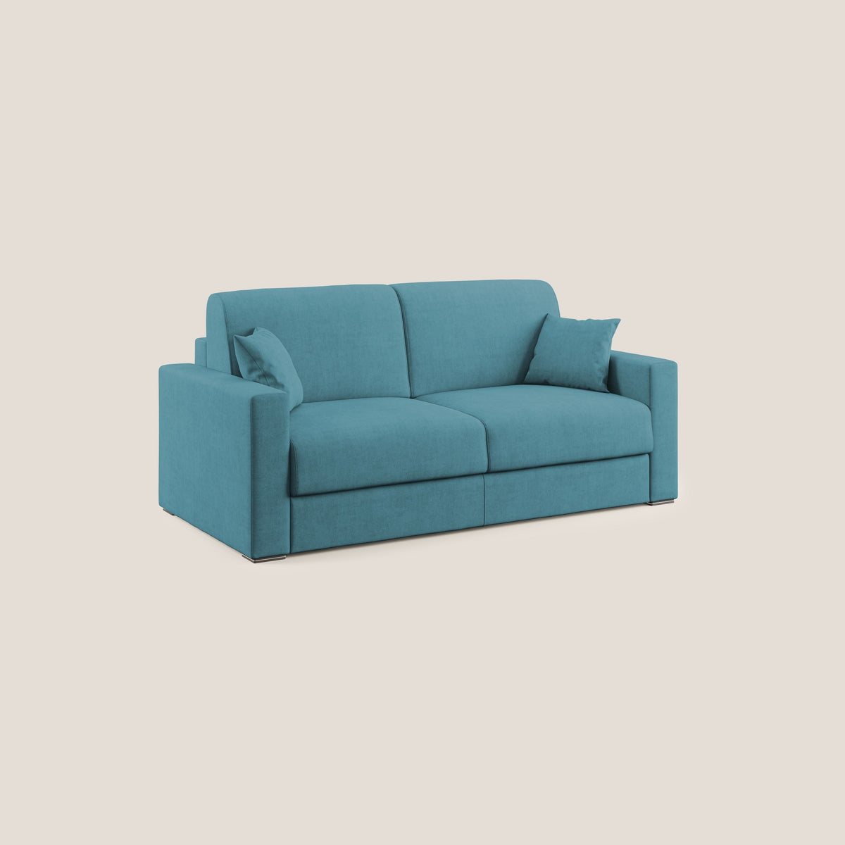 Best Divano letto matrimoniale in tessuto impermeabile T02 azzurro - divitt.sbs