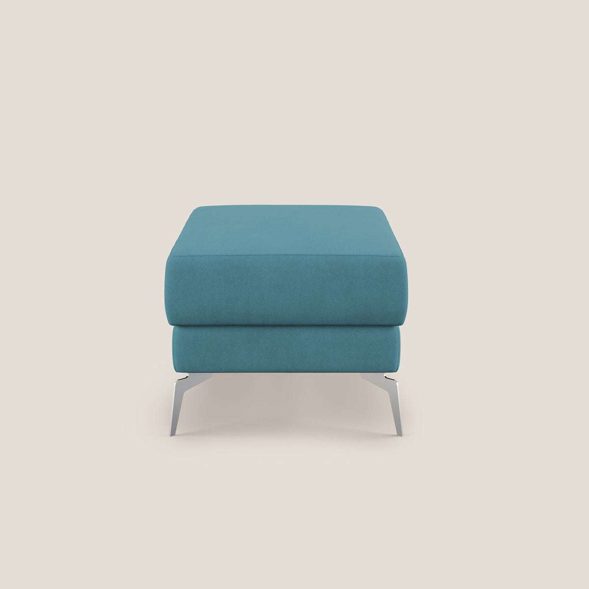 Star Pouf con piedini alti in tessuto impermeabile T02 azzurro - divitt.sbs