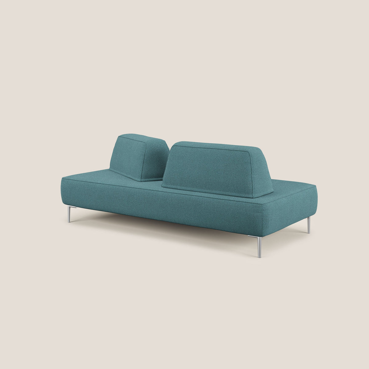 Newton divano modulare con schienali movibili T07 azzurro - divitt.sbs