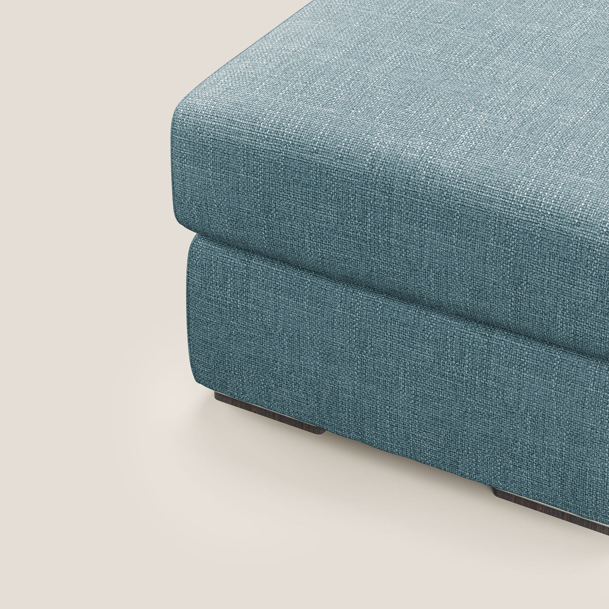 Sun pouf apribile contenitore in tessuto impermeabile morbido intreccio T06 azzurro - divitt.sbs
