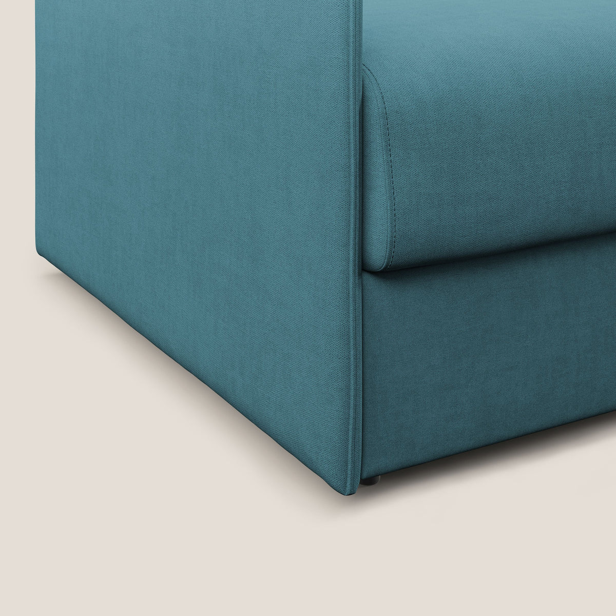 Evans poltrona letto in morbido tessuto impermeabile T02 azzurro - divitt.sbs
