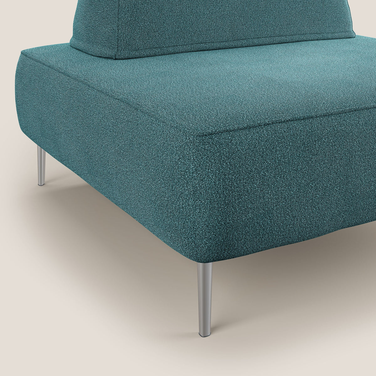 Newton poltrona modulare con schienali movibili T07 azzurro - divitt.sbs