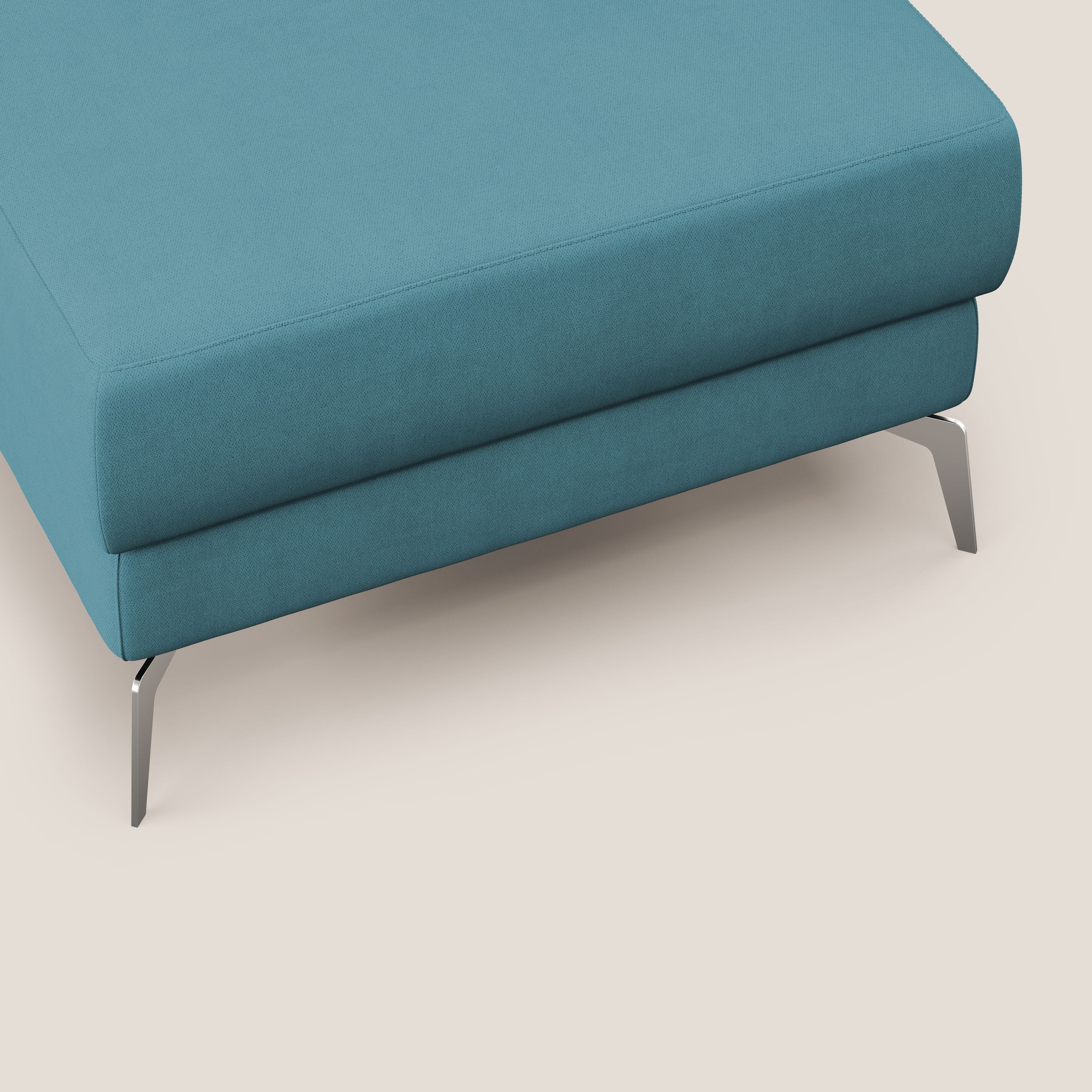 Star Pouf con piedini alti in tessuto impermeabile T02 azzurro - divitt.sbs