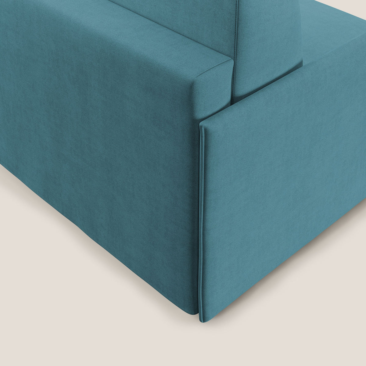 Evans poltrona letto in morbido tessuto impermeabile T02 azzurro - divitt.sbs