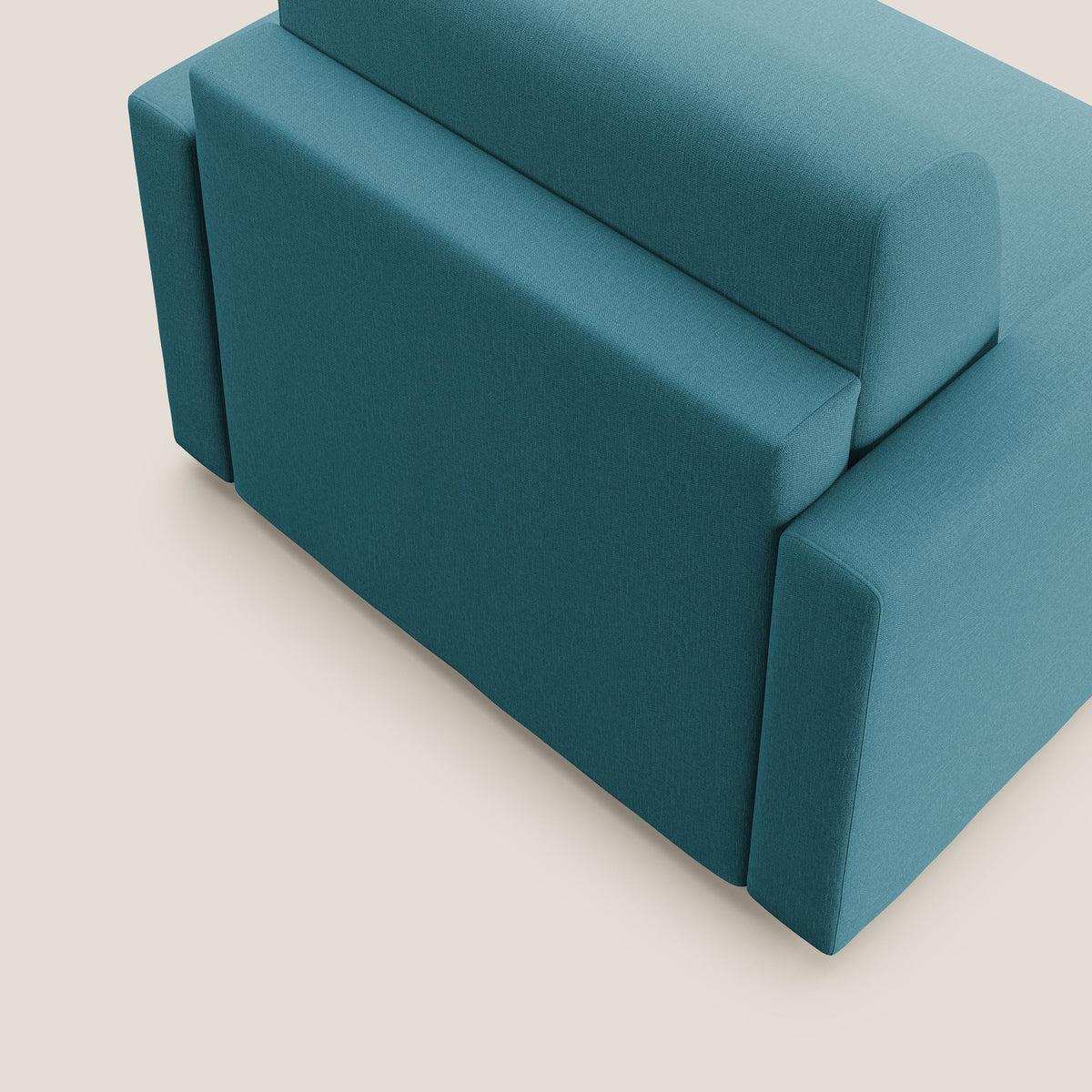 Chris poltrona letto in tessuto impermeabile T13 azzurro - divitt.sbs