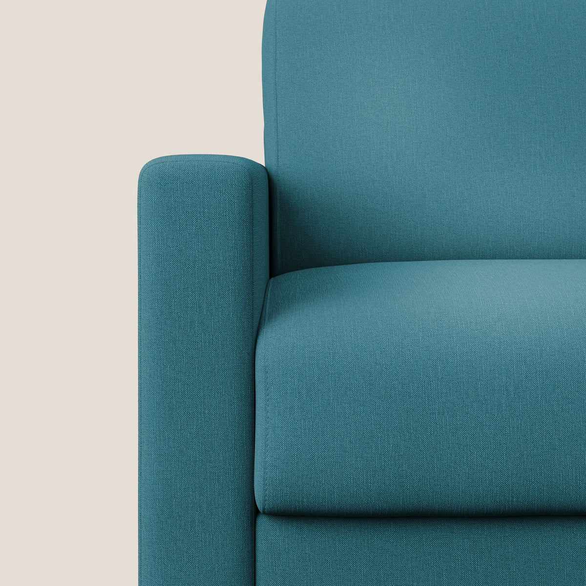 Chris poltrona letto in tessuto impermeabile T13 azzurro - divitt.sbs