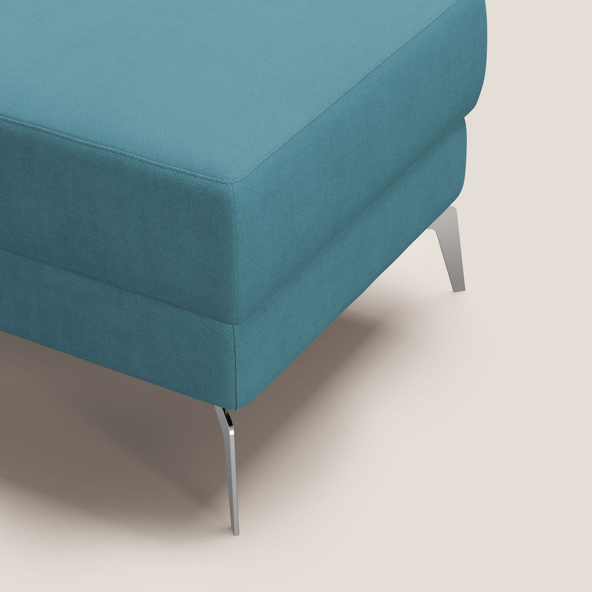 Star Pouf con piedini alti in tessuto impermeabile T02 azzurro - divitt.sbs
