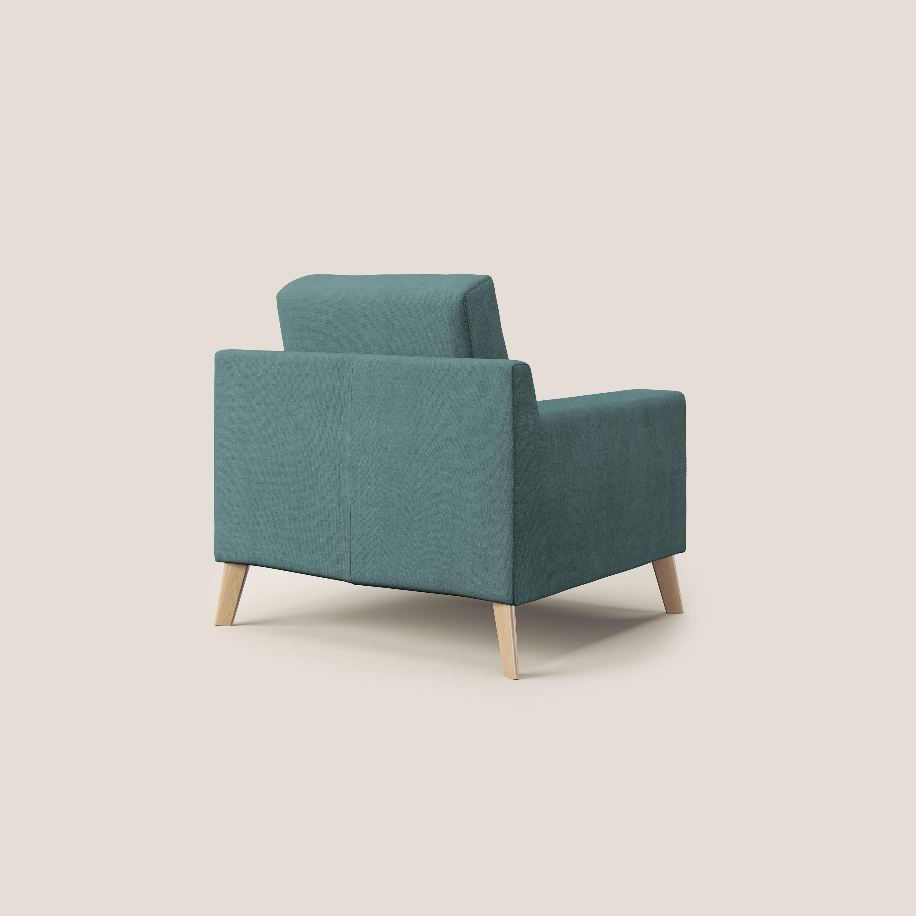 Danish poltroncina in tessuto morbido impermeabile T02 petrolio - divitt.sbs