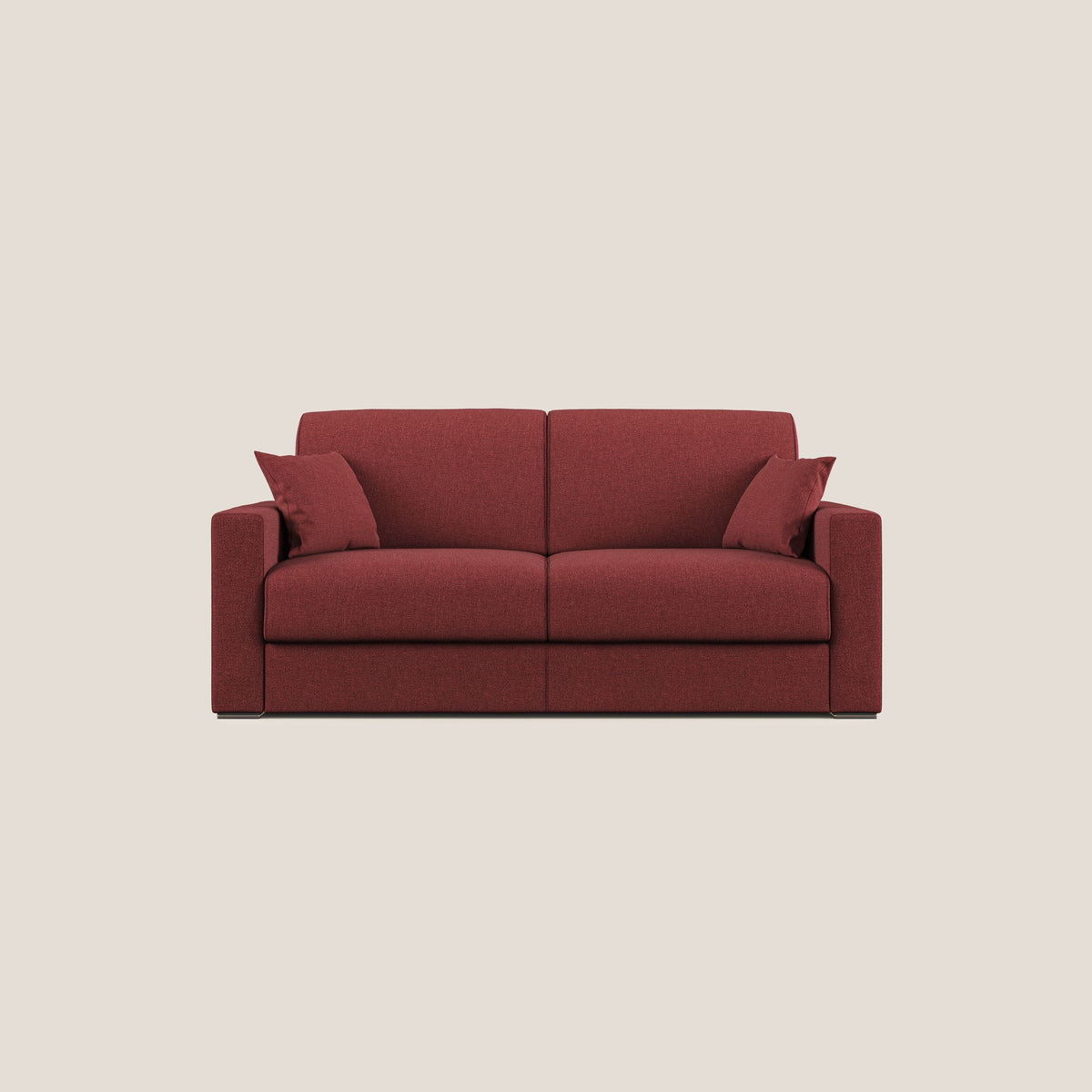 Best Divano letto matrimoniale in tessuto smacchiabile QuickClean T08 rosso - divitt.sbs