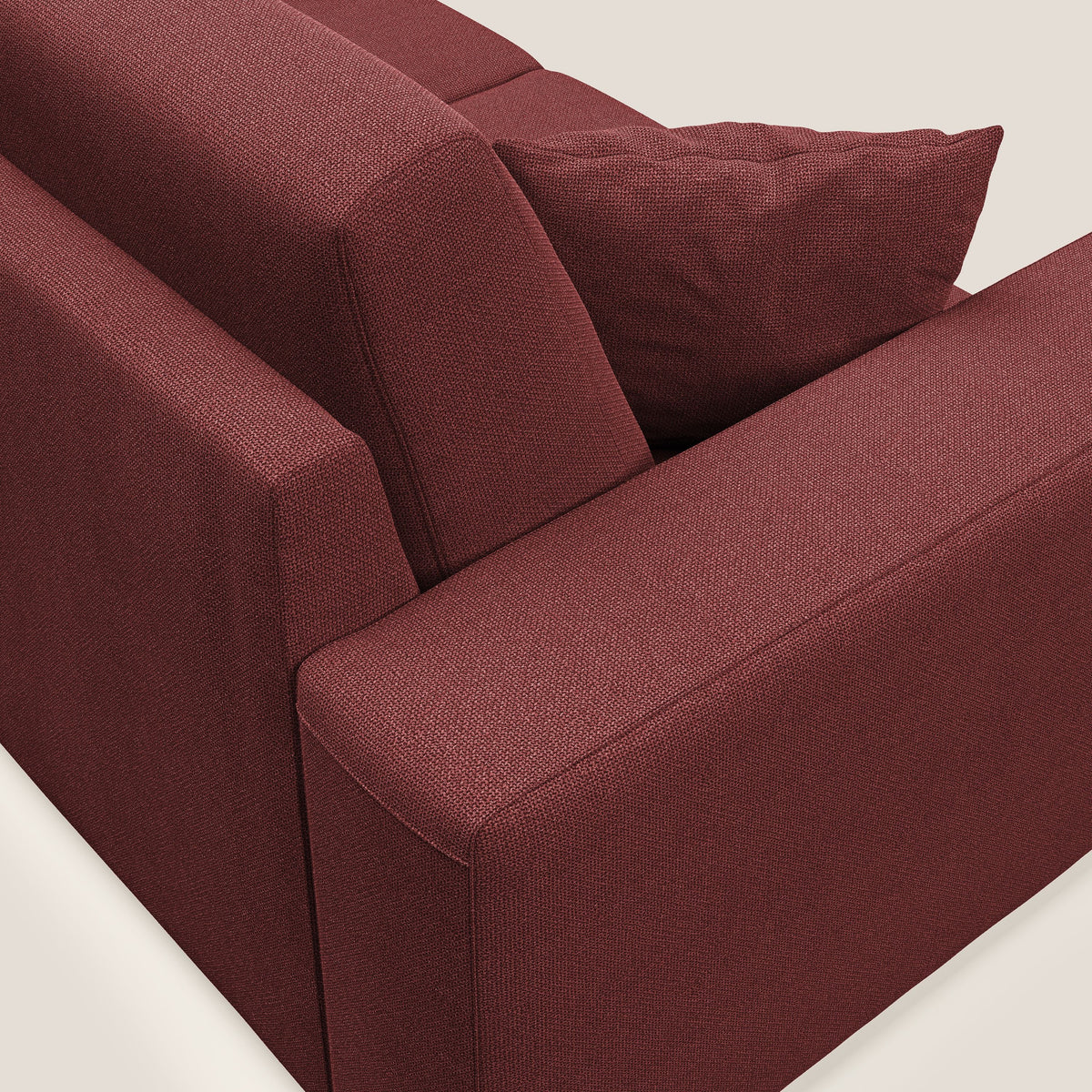 Marte divano in tessuto smacchiabile impermeabile T08 rosso - divitt.sbs