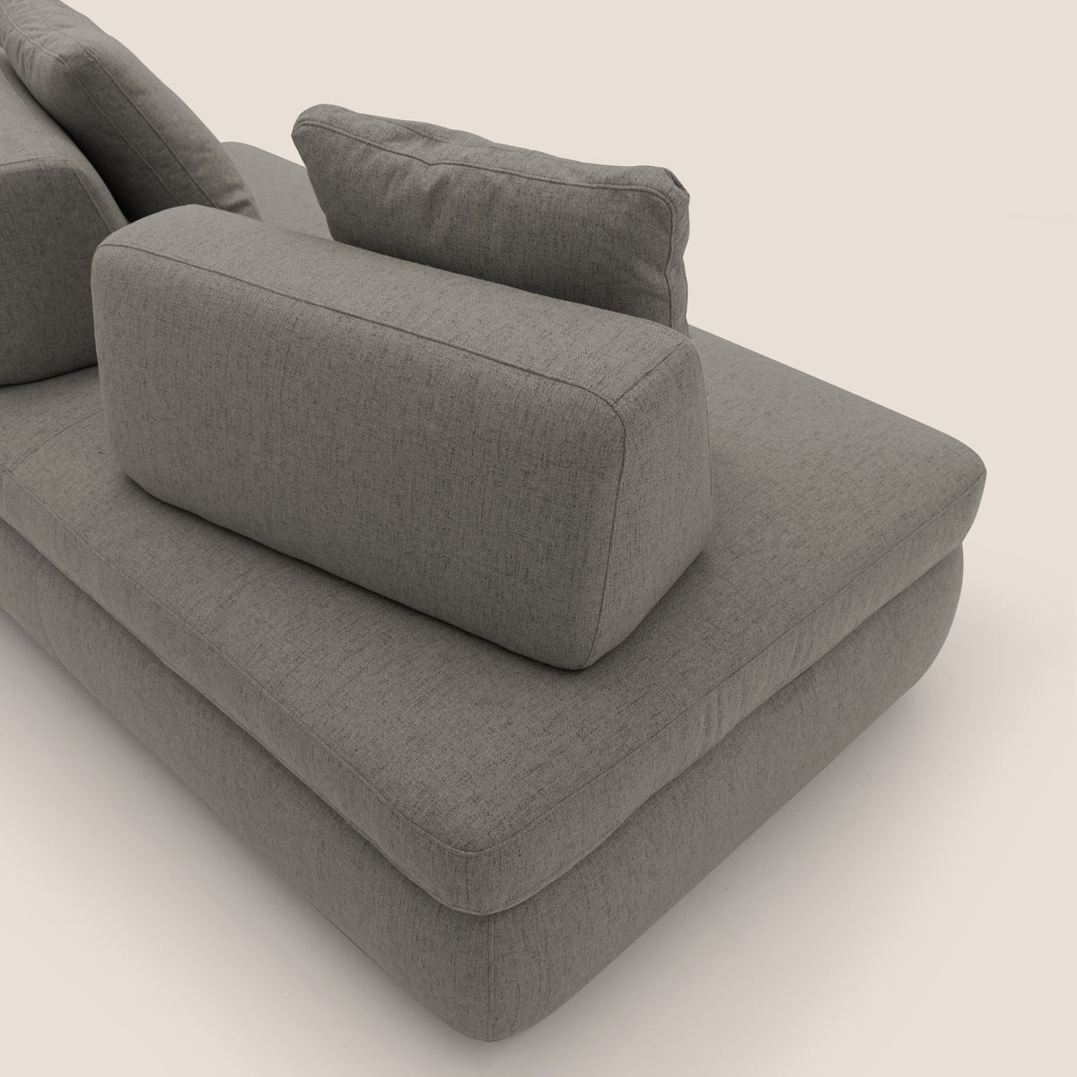 Gransasso Divano letto matrimoniale dal DESIGN innovativo in tessuto impermeabile T03 talpa - divitt.sbs