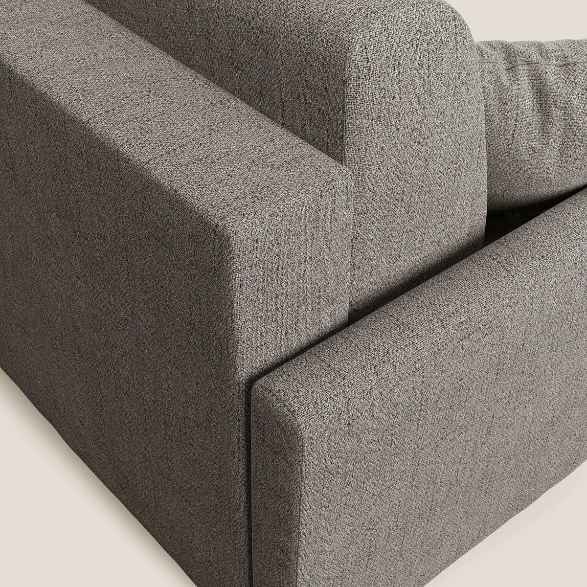 Edgar divano letto matrimoniale in tessuto felis impermeabile T03 talpa - divitt.sbs