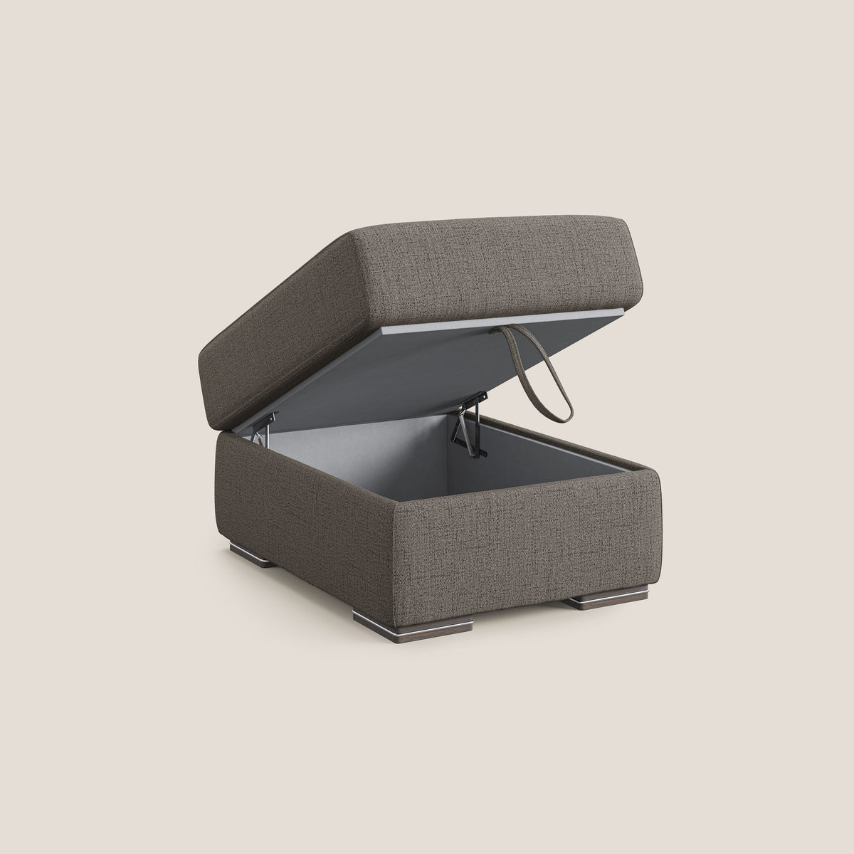 Sun pouf apribile contenitore in tessuto impermeabile fiammato T03 talpa - divitt.sbs