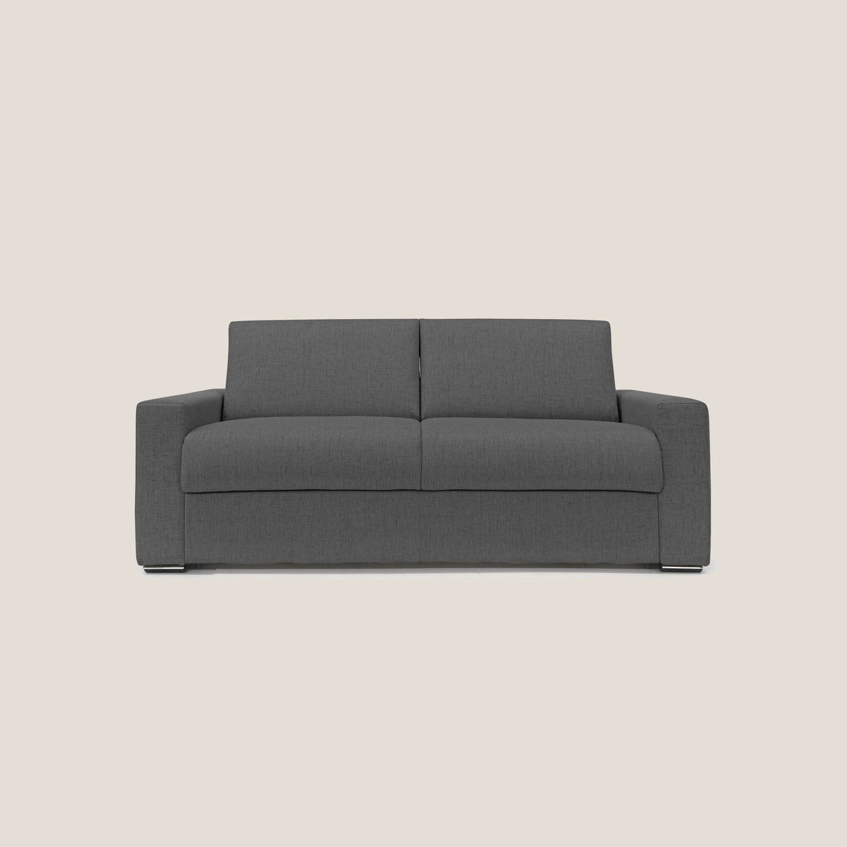 Nixon Divano letto matrimoniale con materasso 20 cm in tessuto impermeabile T03 antracite - divitt.sbs
