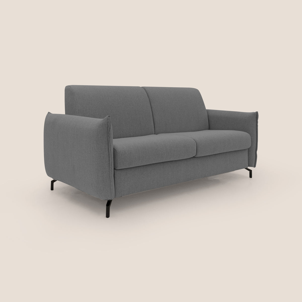 Scarlet divano letto in tessuto misto cotone impermeabile T19 antracite - divitt.sbs