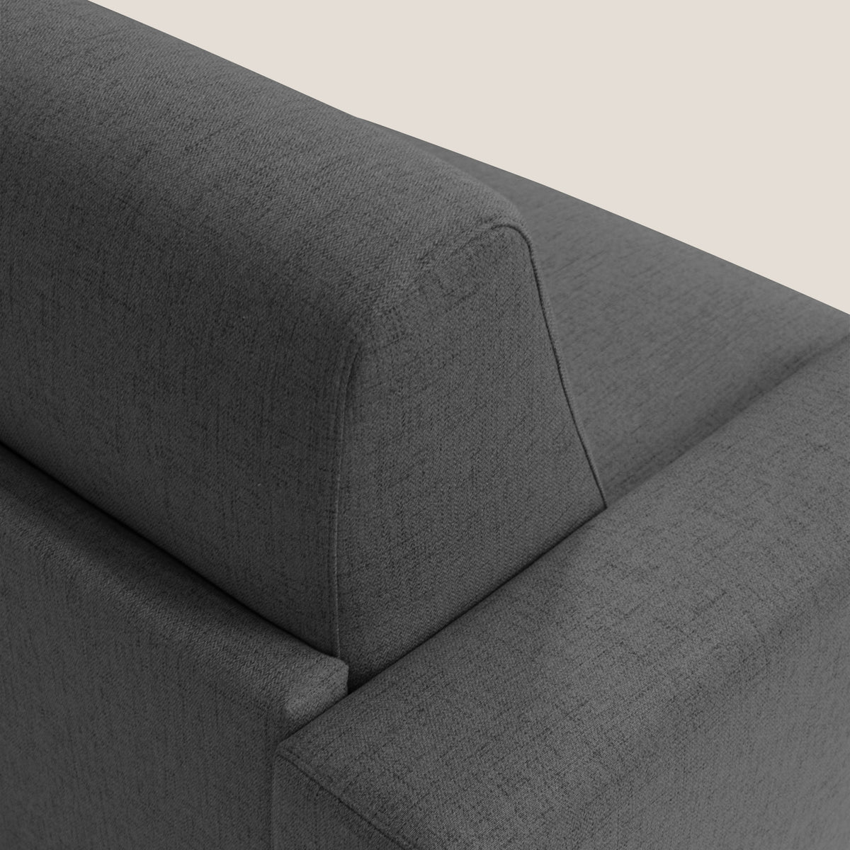 Nixon Divano letto matrimoniale con materasso 20 cm in tessuto impermeabile T03 antracite - divitt.sbs