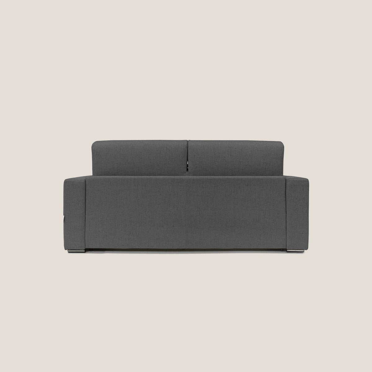 Nixon Divano letto matrimoniale con materasso 20 cm in tessuto impermeabile T03 antracite - divitt.sbs