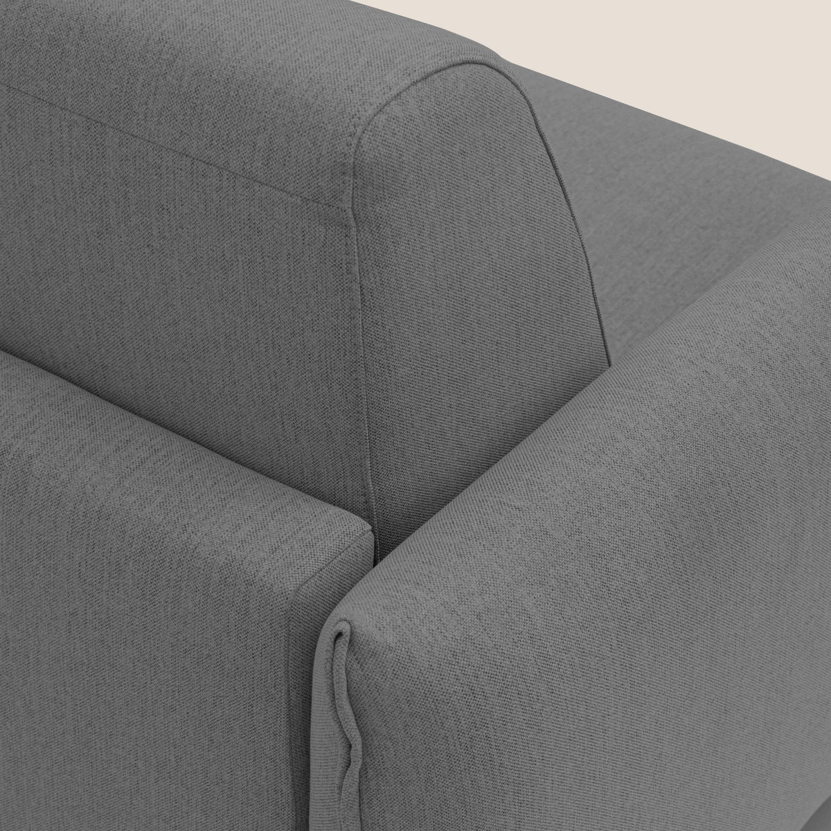 Scarlet divano letto in tessuto misto cotone impermeabile T19 antracite - divitt.sbs