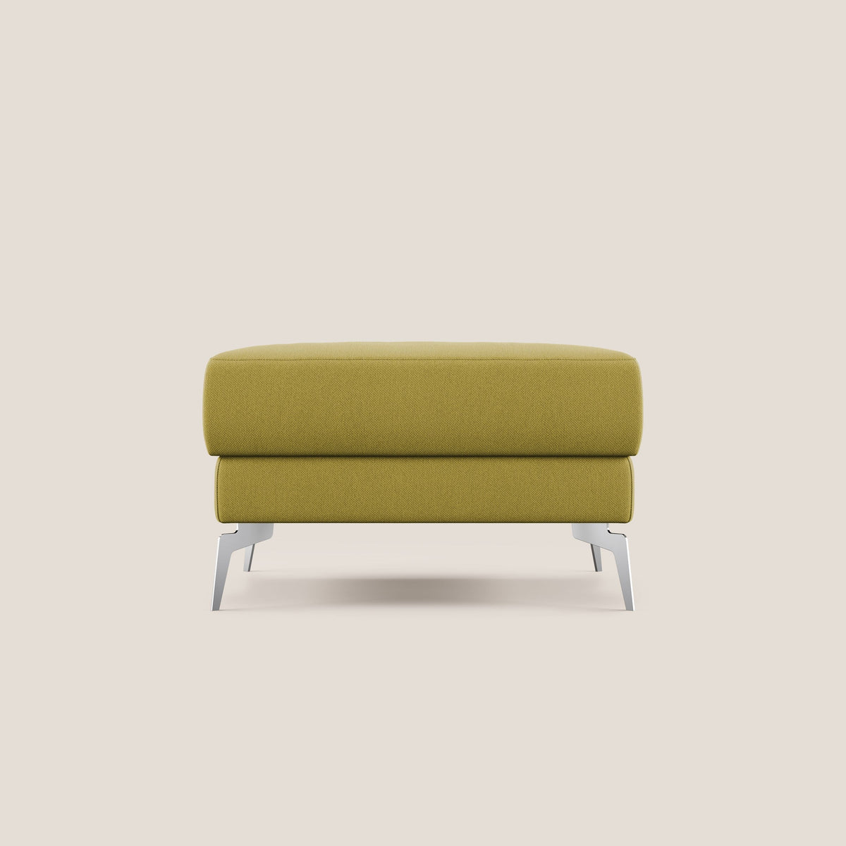 Star Pouf con piedini alti in tessuto smacchiabile T05 giallo - divitt.sbs
