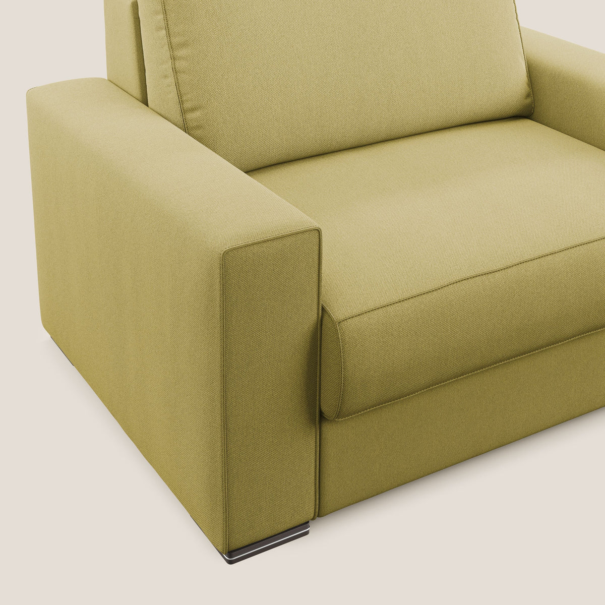Dream poltrona letto in tessuto smacchiabile T05 giallo - divitt.sbs
