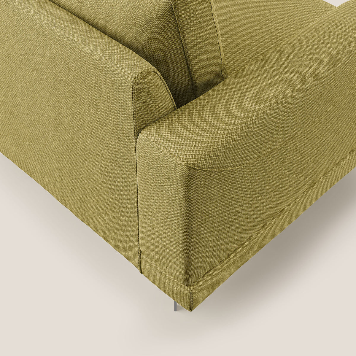 Dorian poltrona moderna in tessuto smacchiabile T05 giallo - divitt.sbs