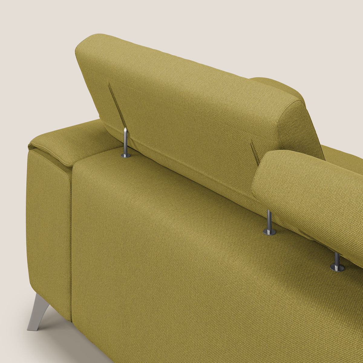 Fusion divano con 3 sedute allungabili in tessuto smacchiabile T05 giallo - divitt.sbs