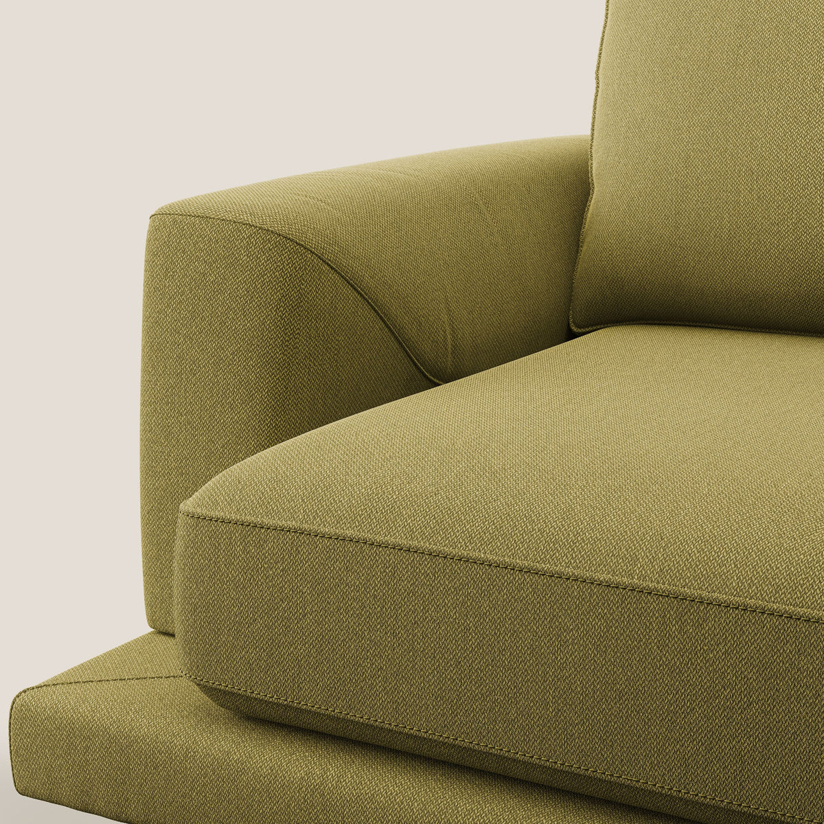 Dorian poltrona moderna in tessuto smacchiabile T05 giallo - divitt.sbs