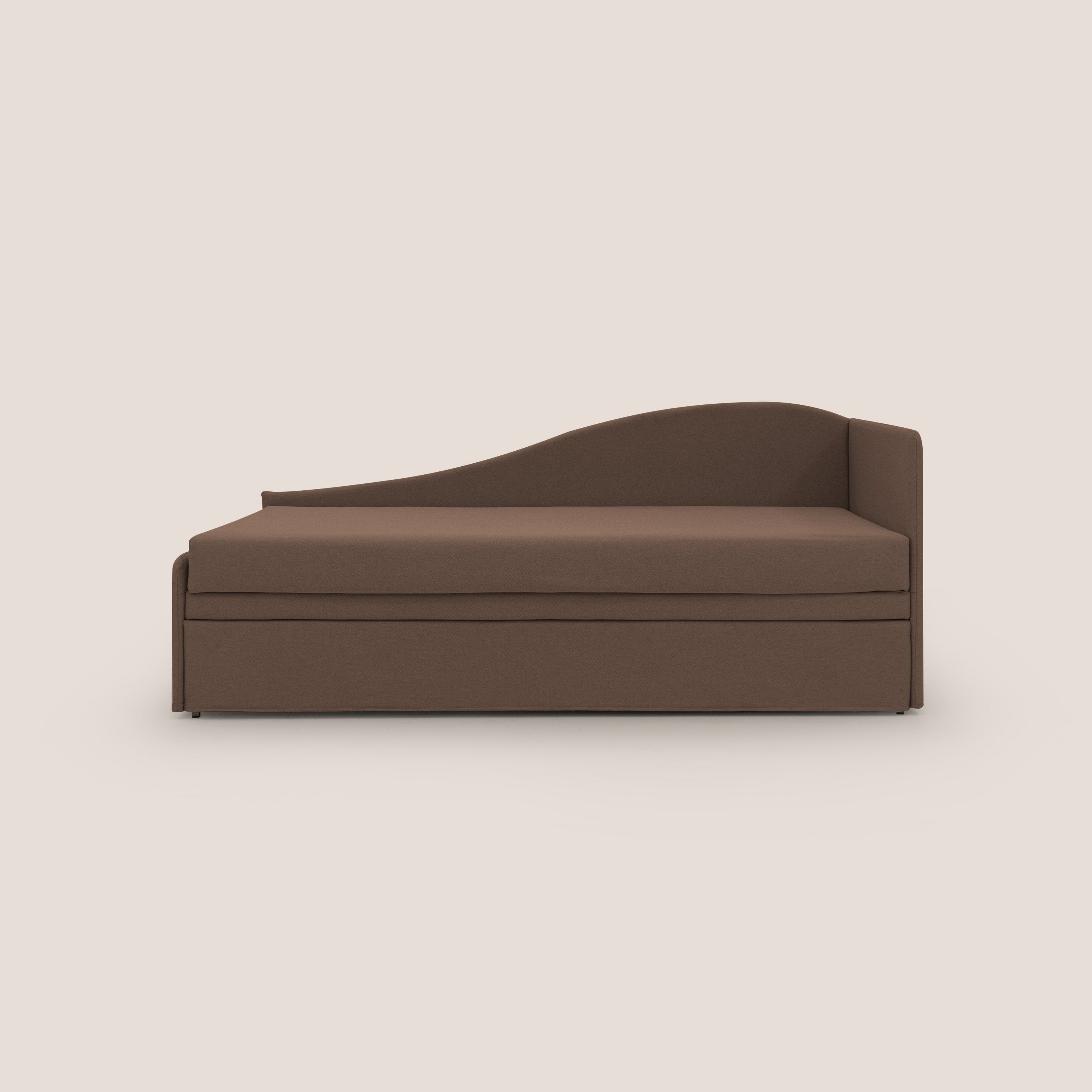 Nolo Divano duplex con doppio letto in tessuto simil cotone impermeabile T13 marrone - divitt.sbs