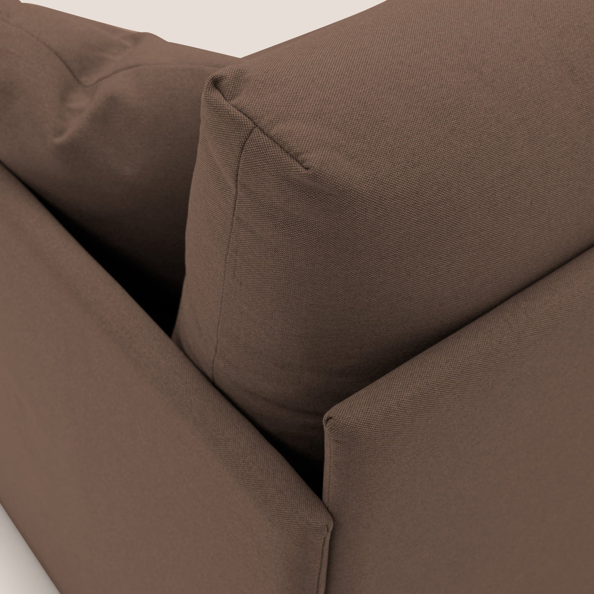 Brera Divano duplex con doppio letto in tessuto simil cotone impermeabile T13 marrone - divitt.sbs