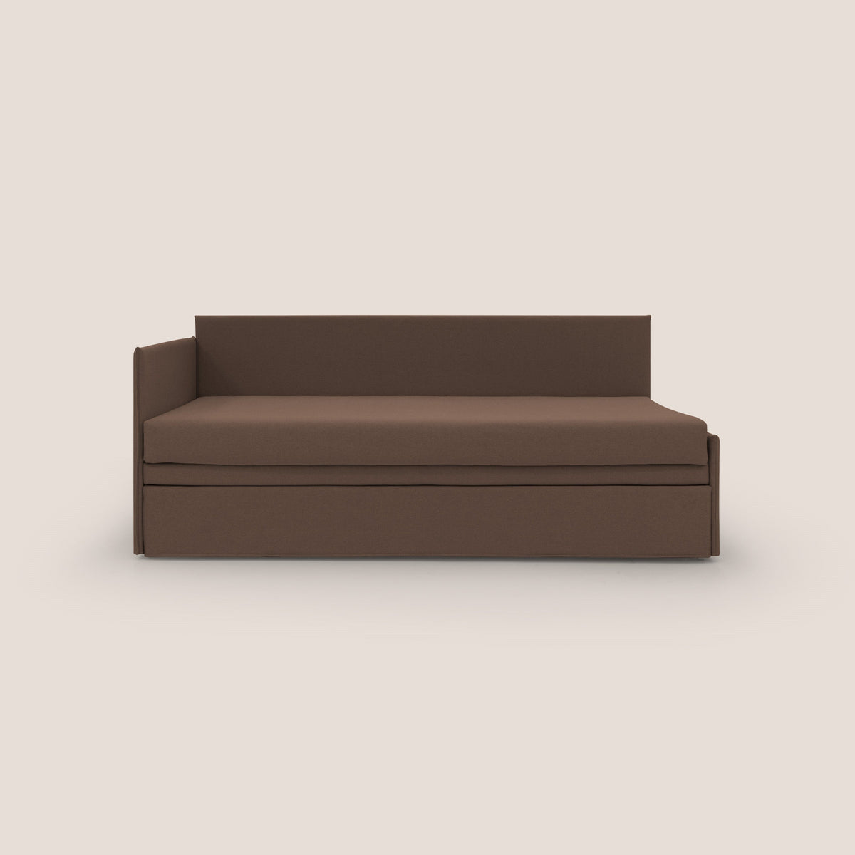 Durini Divano duplex con doppio letto in tessuto simil cotone impermeabile T13 marrone - divitt.sbs