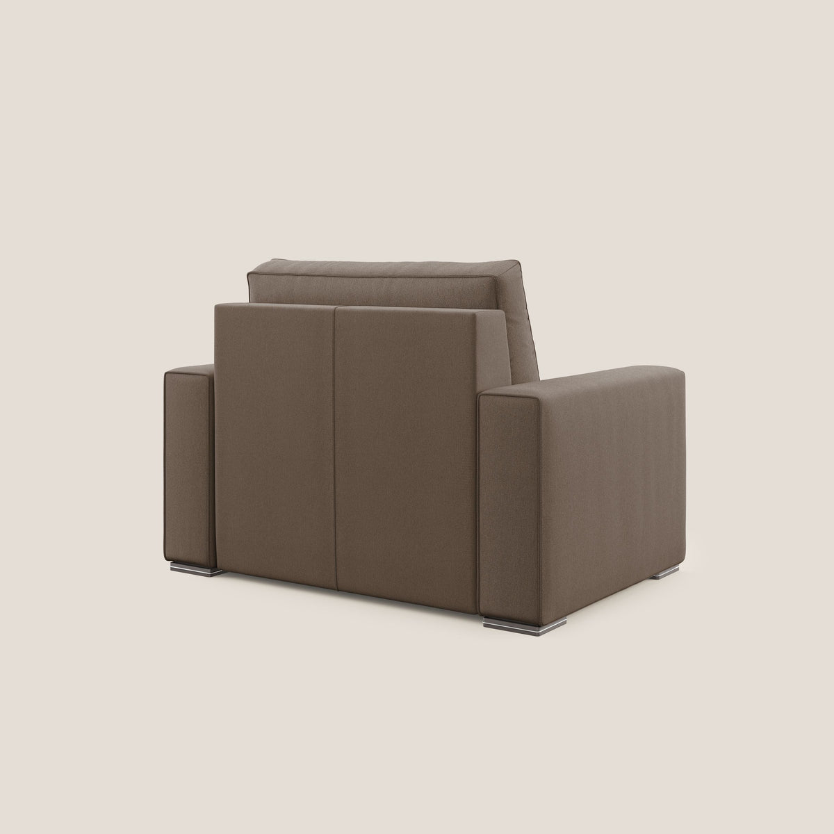 Dream poltrona letto in tessuto smacchiabile T05 marrone - divitt.sbs