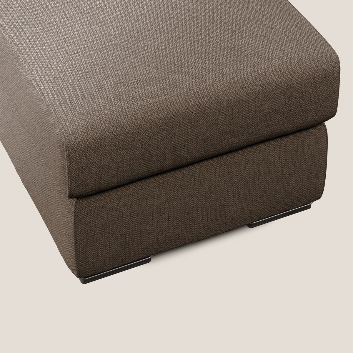Sun pouf apribile contenitore in tessuto smacchiabile ad acqua T05 marrone - divitt.sbs