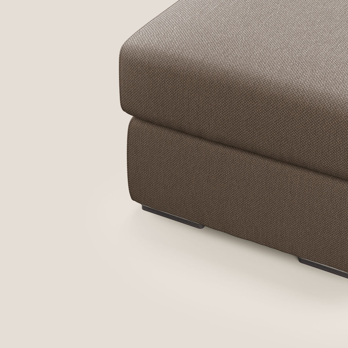 Sun pouf apribile contenitore in tessuto smacchiabile ad acqua T05 marrone - divitt.sbs