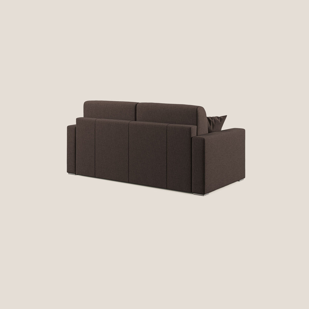 Best Divano letto matrimoniale in tessuto smacchiabile QuickClean T08 marrone - divitt.sbs