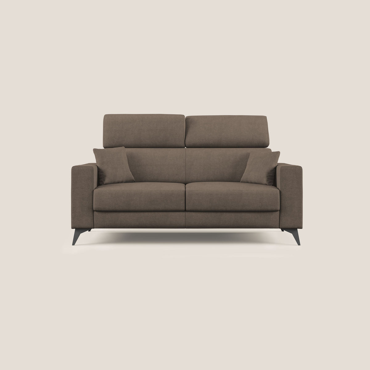 Pegaso divano letto con poggiatesta reclinabili e rivestimento T02 marrone - divitt.sbs