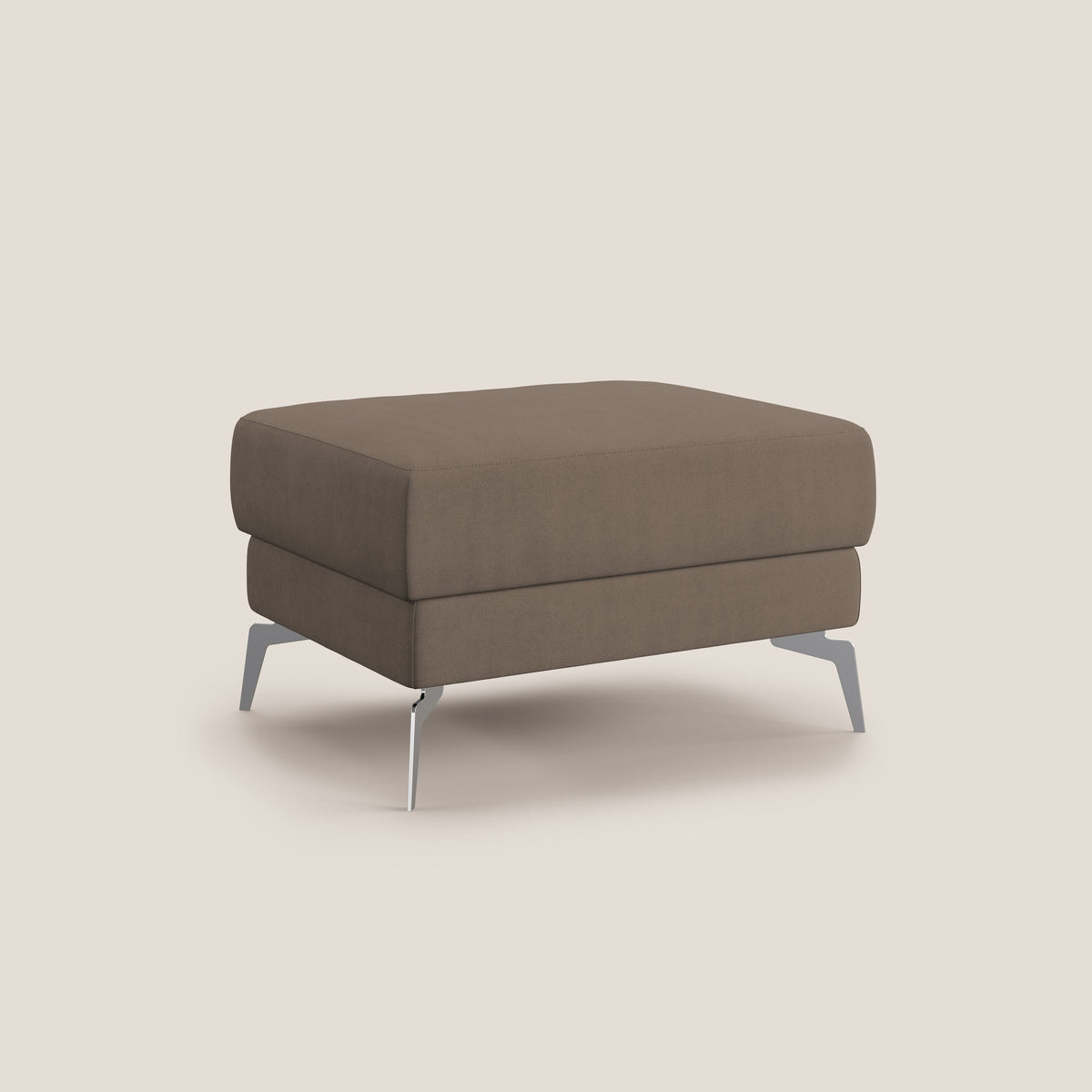 Star Pouf con piedini alti in tessuto impermeabile T02 marrone - divitt.sbs