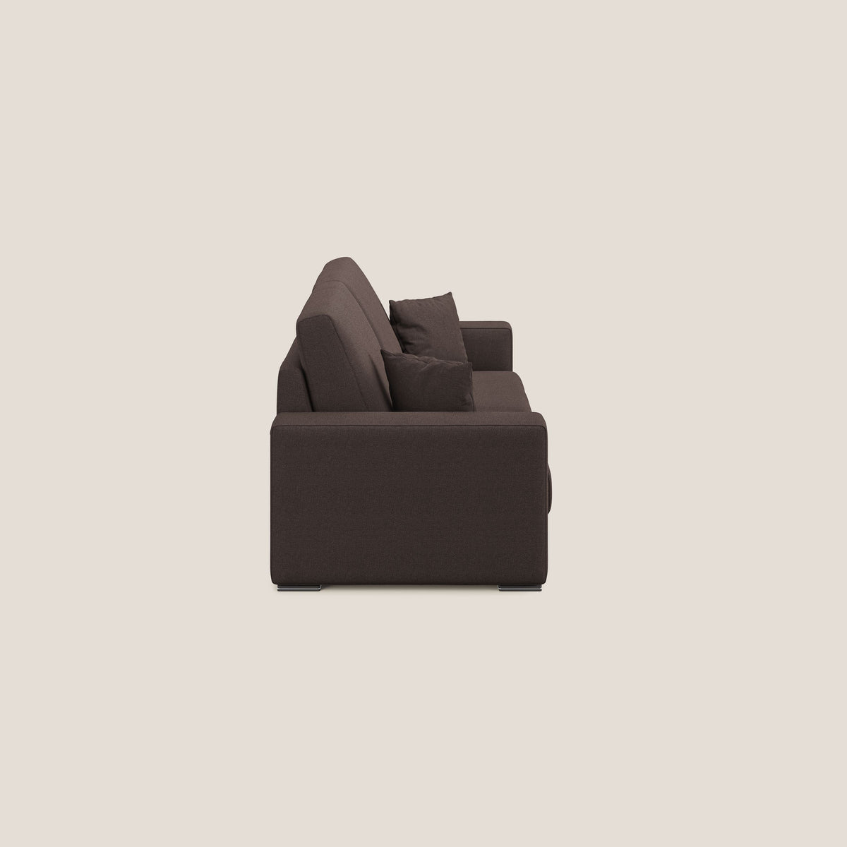 Marte divano in tessuto smacchiabile impermeabile T08 marrone - divitt.sbs