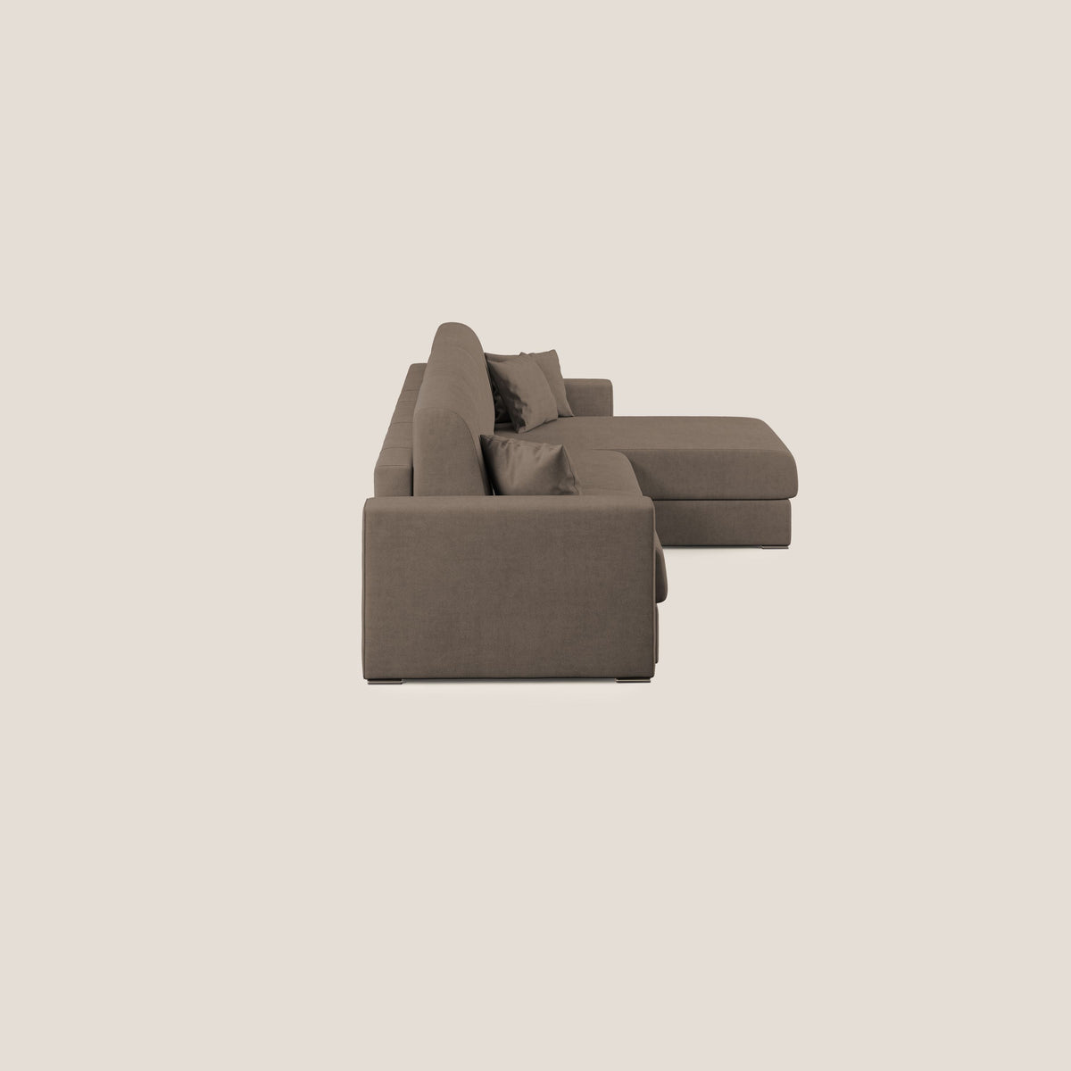 Best Divano letto angolare in tessuto impermeabile T02 marrone - divitt.sbs