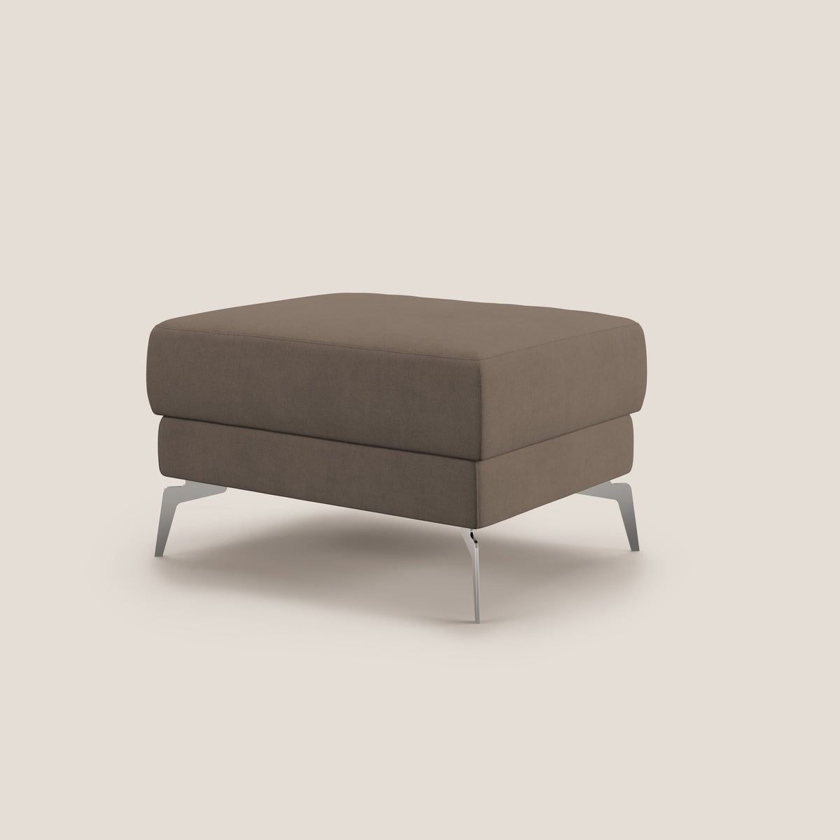 Star Pouf con piedini alti in tessuto impermeabile T02 marrone - divitt.sbs