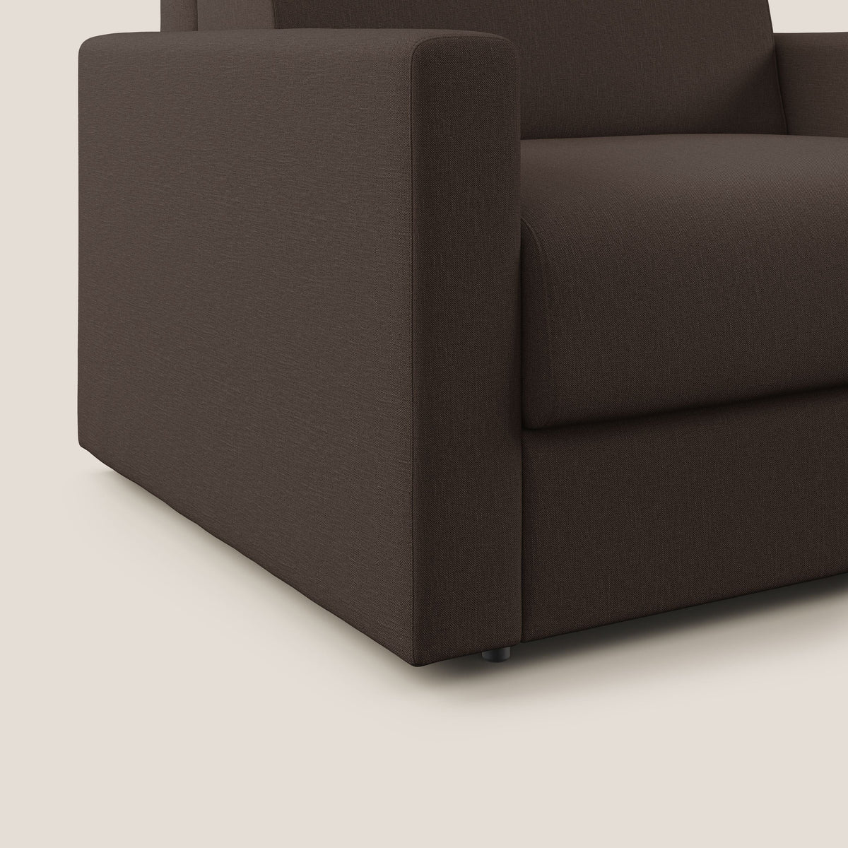 Chris poltrona letto in tessuto impermeabile T13 marrone - divitt.sbs