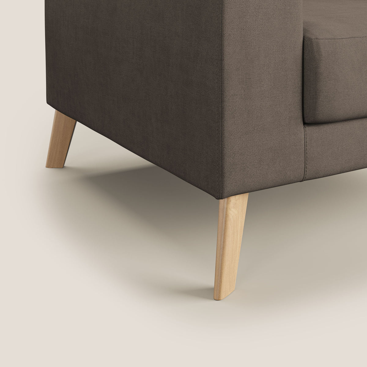 Danish poltroncina in tessuto morbido impermeabile T02 marrone - divitt.sbs