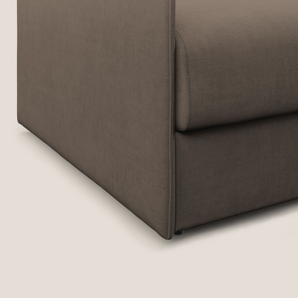 Evans poltrona letto in morbido tessuto impermeabile T02 marrone - divitt.sbs