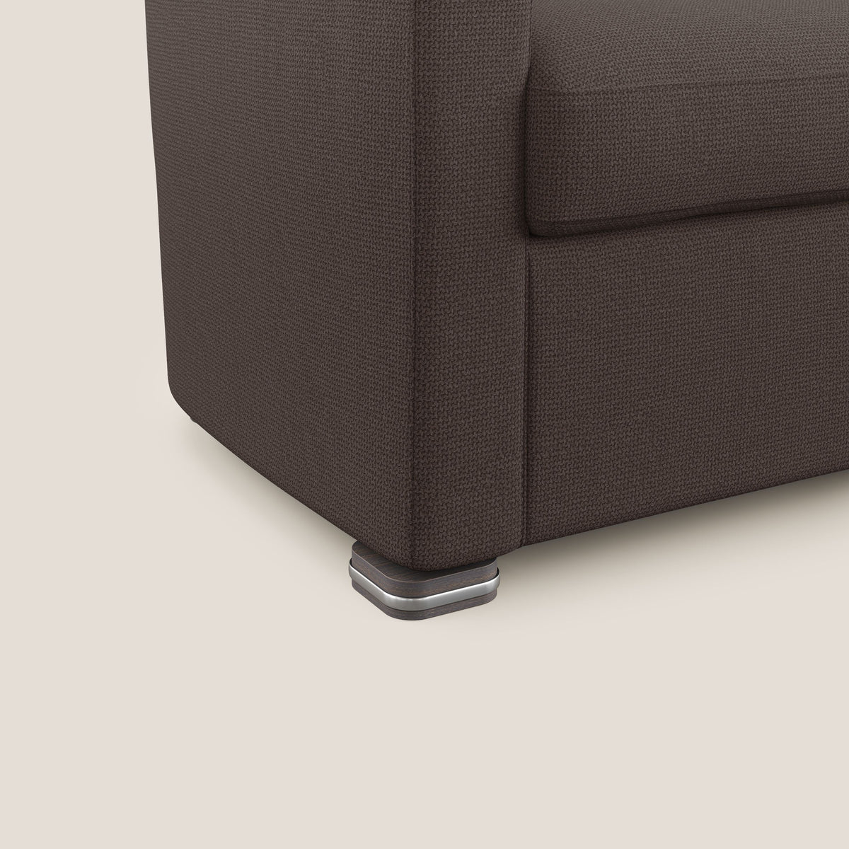 Cloe Poltroncina in tessuto smacchiabile con acqua QuickClean T08 marrone - divitt.sbs