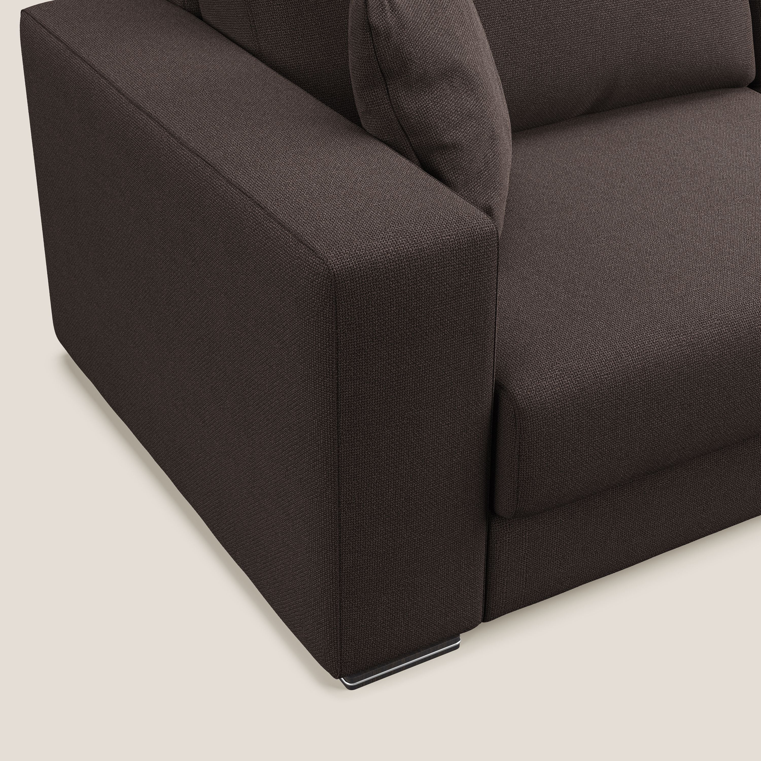 Marte divano in tessuto smacchiabile impermeabile T08 marrone - divitt.sbs
