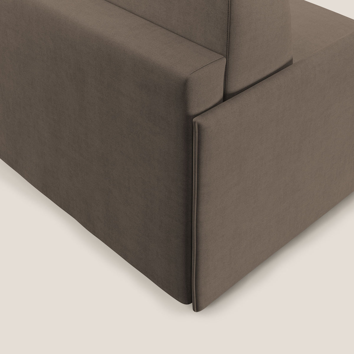 Evans poltrona letto in morbido tessuto impermeabile T02 marrone - divitt.sbs