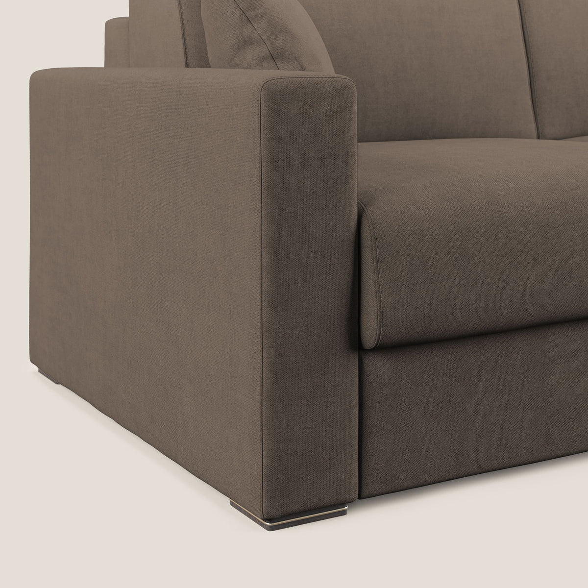 Best Divano letto matrimoniale in tessuto impermeabile T02 marrone - divitt.sbs